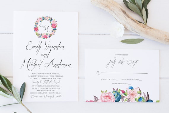 invitacion de boda para editar