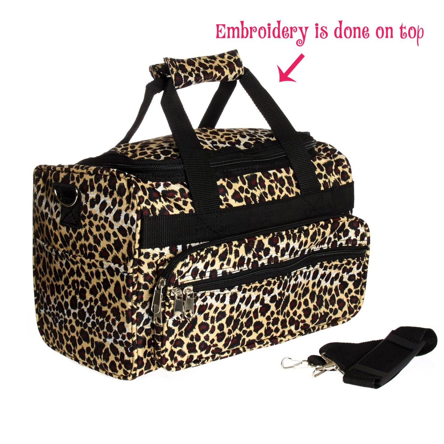 2 Colors Leopard DUFFLE Bag Cheetah duffle bag by ShopSimpleJoy
