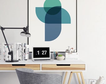 Printable Abstract Art, Mid Century Modern, Abstract Wall Art, Modern Art Print, Abstract Wall Print, Contemporary Art, A2,A1,A0 and bigger