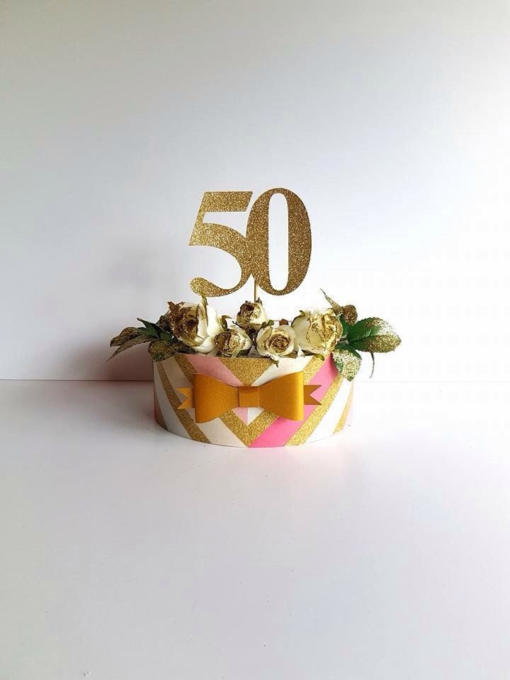 50 cake topper 50th birthday large gold glitter cake topper 50 cake topper 50th birthday large gold glitter cake topper