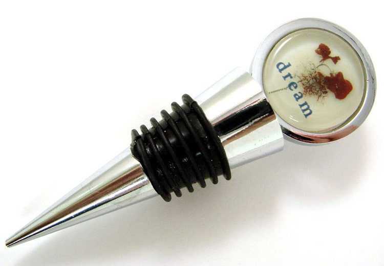 Wine Bottle Stopper BlankFused Glass by KirstenKreationz on Etsy