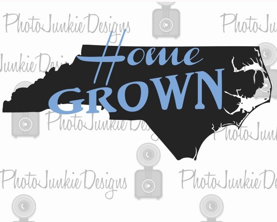 Download Items similar to Home Grown North Carolina SVG Digital ...