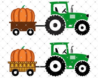 Pumpkin Delivery Tractor svg cut files, Harvest svg, Pumpkin svg, Tractor svg cut files for Cricut, Cut files for Silhouette, svg files