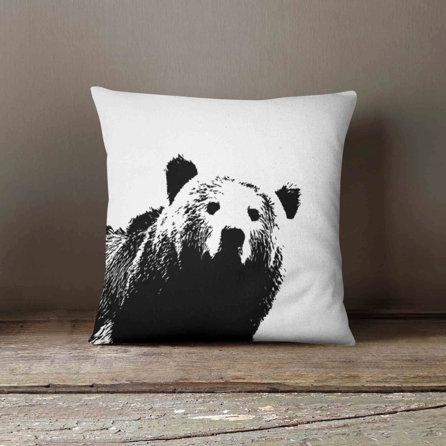 sherpa bear pillow