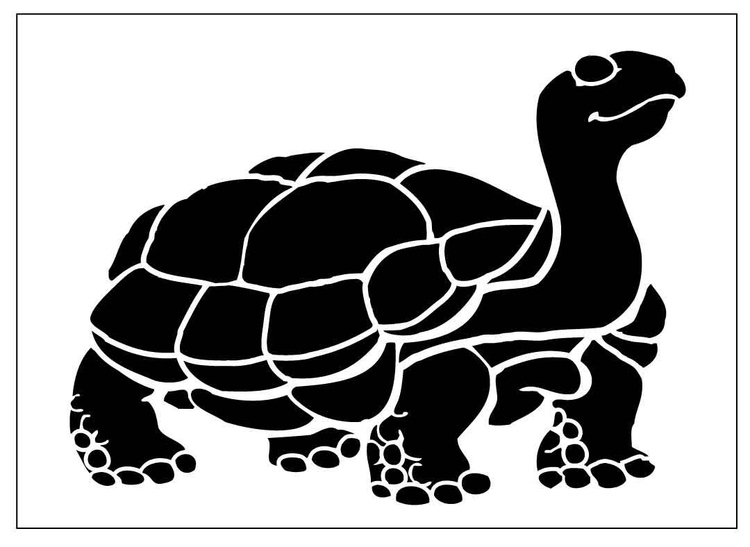 Reusable 7MIL 0.17mm Laser-Cut Mylar Stencil Turtle