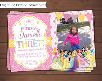 Disney Princess Birthday Invitation