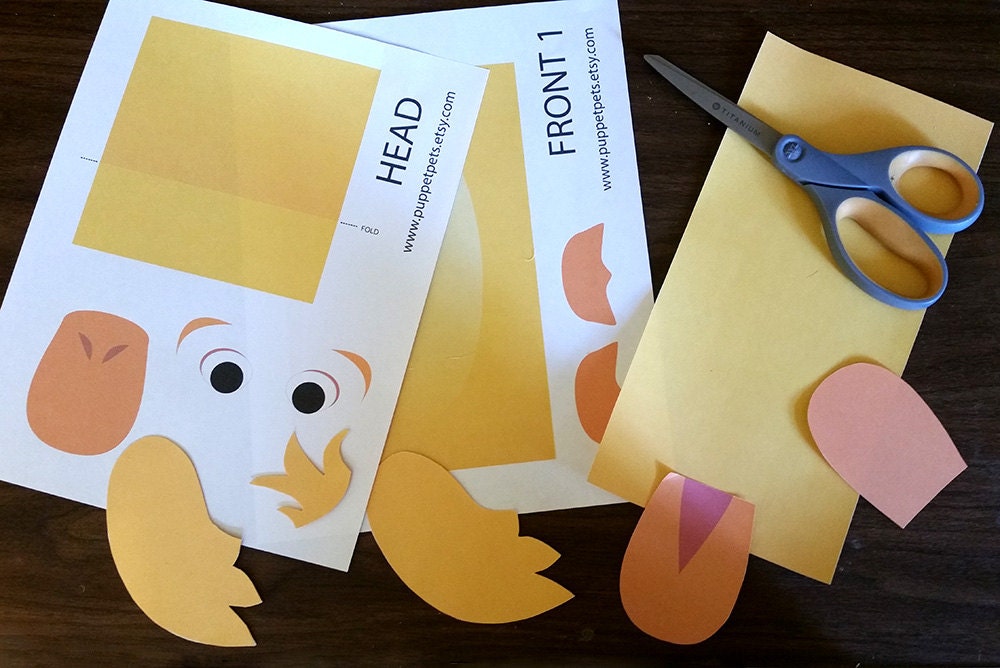 Farm Animals Paper Bag Puppets FULL COLOR by PuppetPets on Etsy