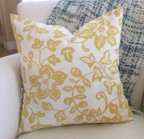 Yellow Flower Pillow Light Yellow Floral Swag Summer