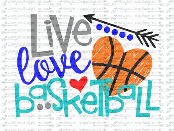 Download Live Love basketball svg team spirit svg basketball cut file