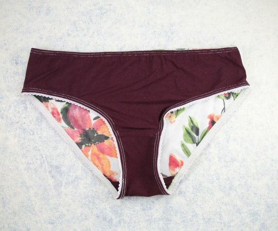 SMALL Hipster cut unique upcycle and handmade panties