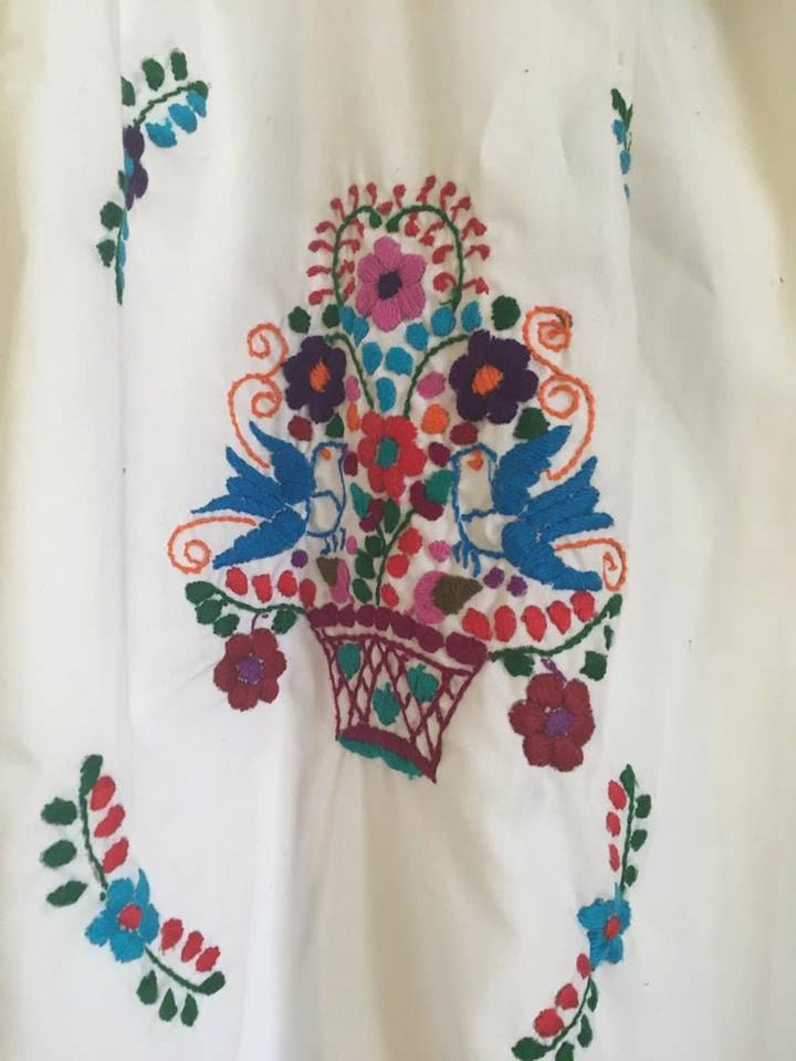 Mexican dress tunic frida kahlo mexican by Miamorcitocorazon