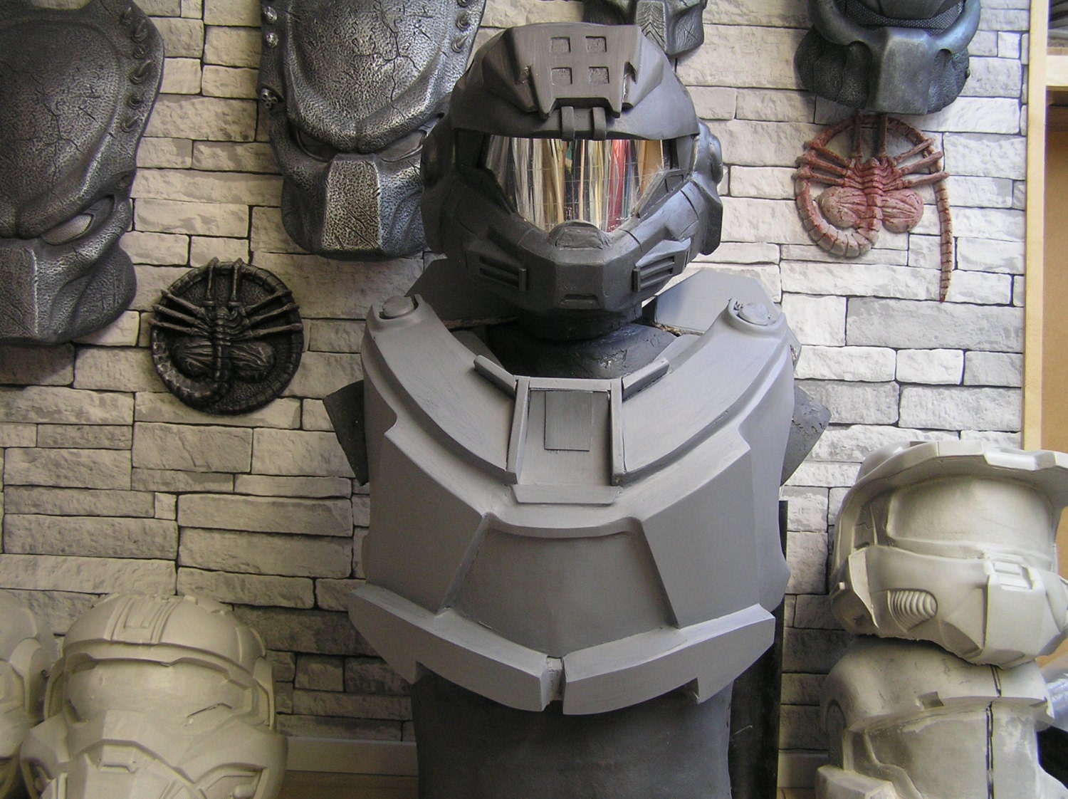 Halo Reach Noble 6 Fibreglass Helmet Raw cast by Scifiandfantasy