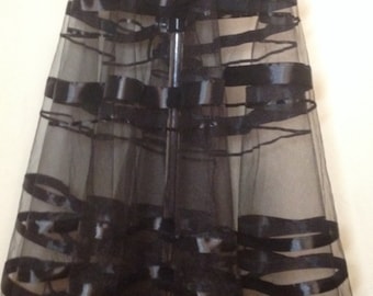 detachable tulle skirt black