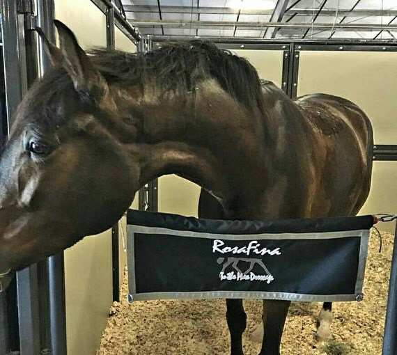 Stall Guard / Door Banner / Stable Aisle Guard Custom Embroidered