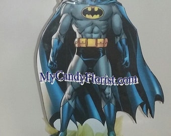 BATMAN 3D Cake Topper - Centerpiece! A Keepsake for after the Party too! Personalized Name and Age! PERFECT for Adult Kids too!