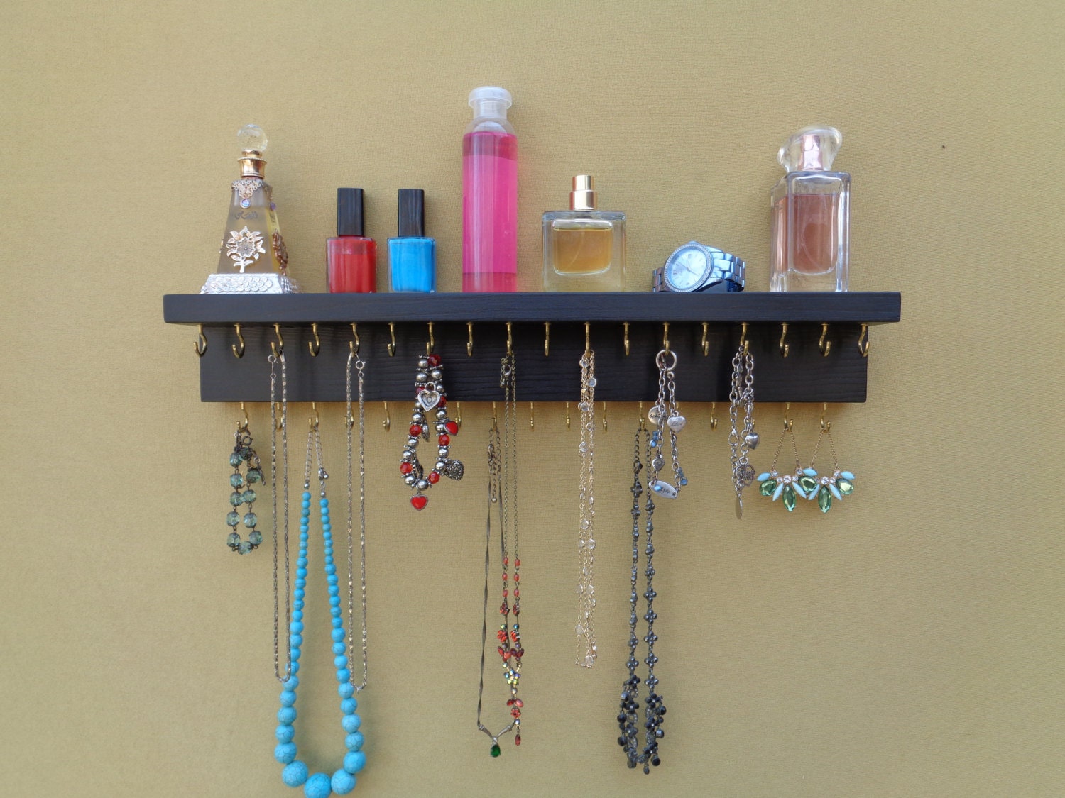 30 DIFFERENT FINISH OPTIONS Jewelry Organizer Necklace