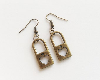 padlock earrings padlock earrings