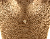 Anna Short Pendant Silver Necklace in Gray Illusion