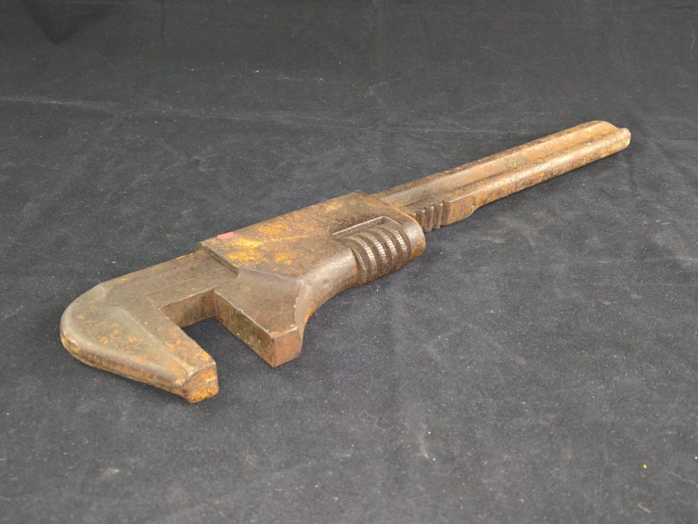 Adjustable wrench drop vintage wrench antique wrench