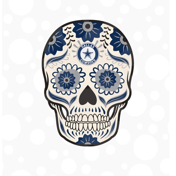 Dallas Cowboys Sugar Skull SVG for Cricut or by Dxfstore on Etsy