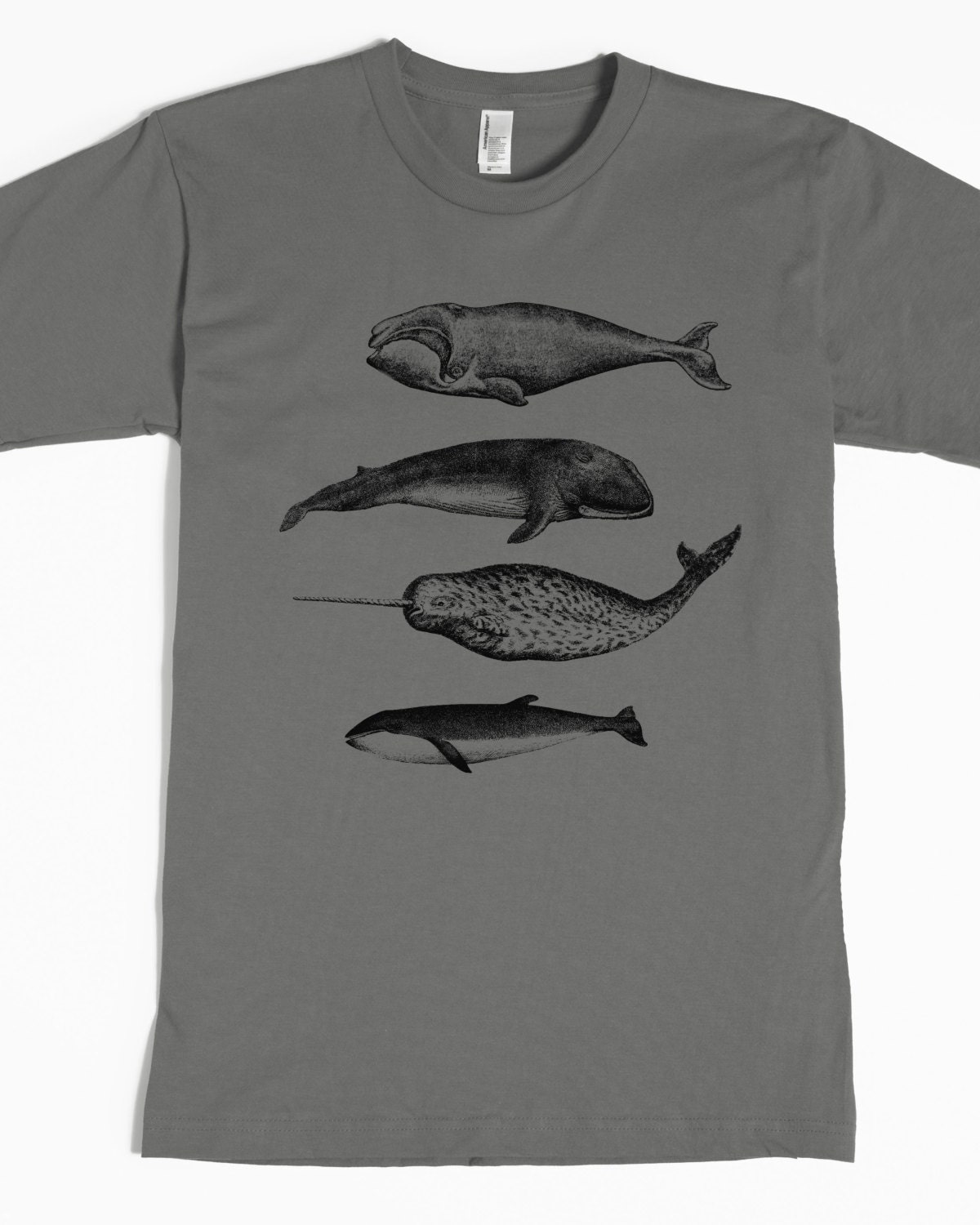 Men's Whale Shirt Men's Narwhal Tshirt Whale