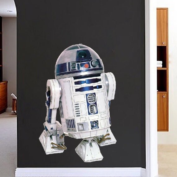 R2D2 Decal Sticker Star Wars R2D2 Wall Decals Star Wars Wall