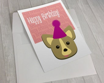 Corgi Birthday Card