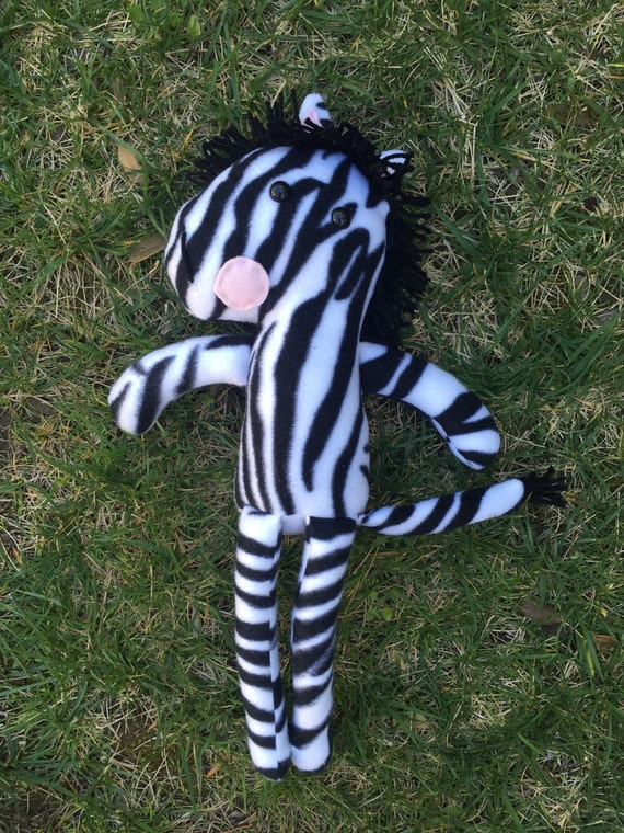 cute zebra stuffed animal