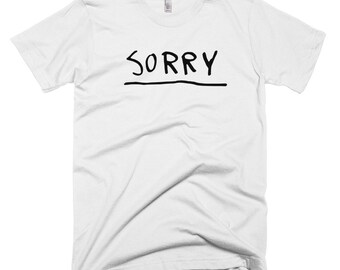 Sorry T-shirt - Justin Bieber, Purpose, Belieber, Mens, Womens, Ladies, Kids, 100% cotton tee