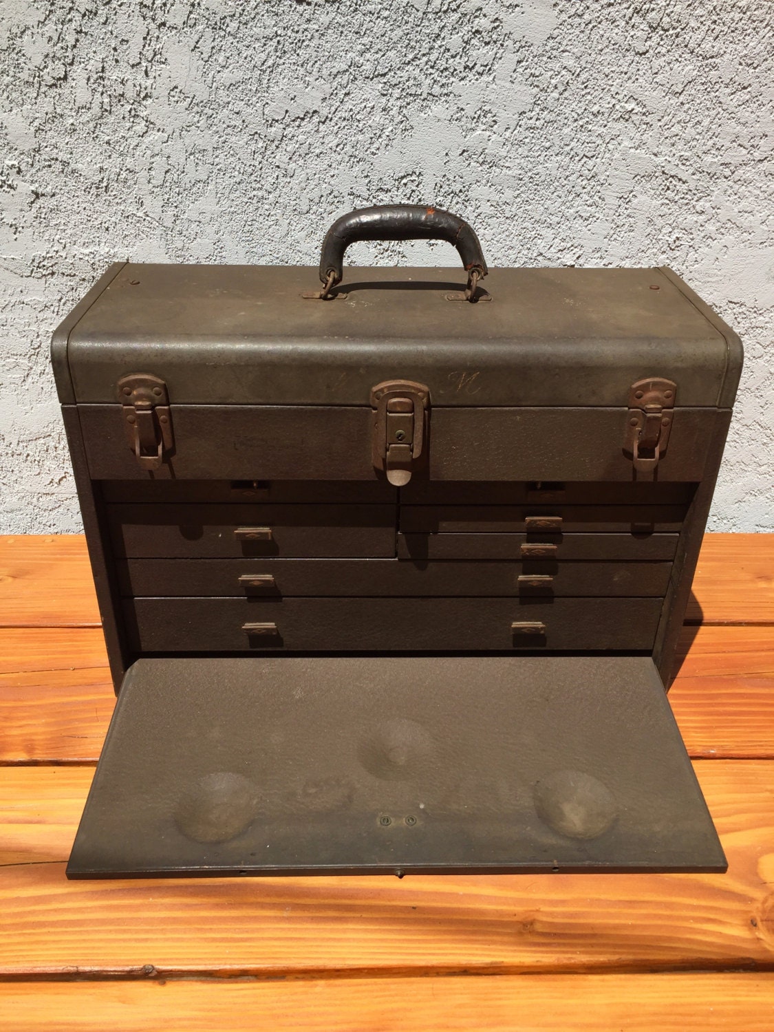 Vintage Kennedy Model 520 Metal Machinist Tool Box by Speckadoos