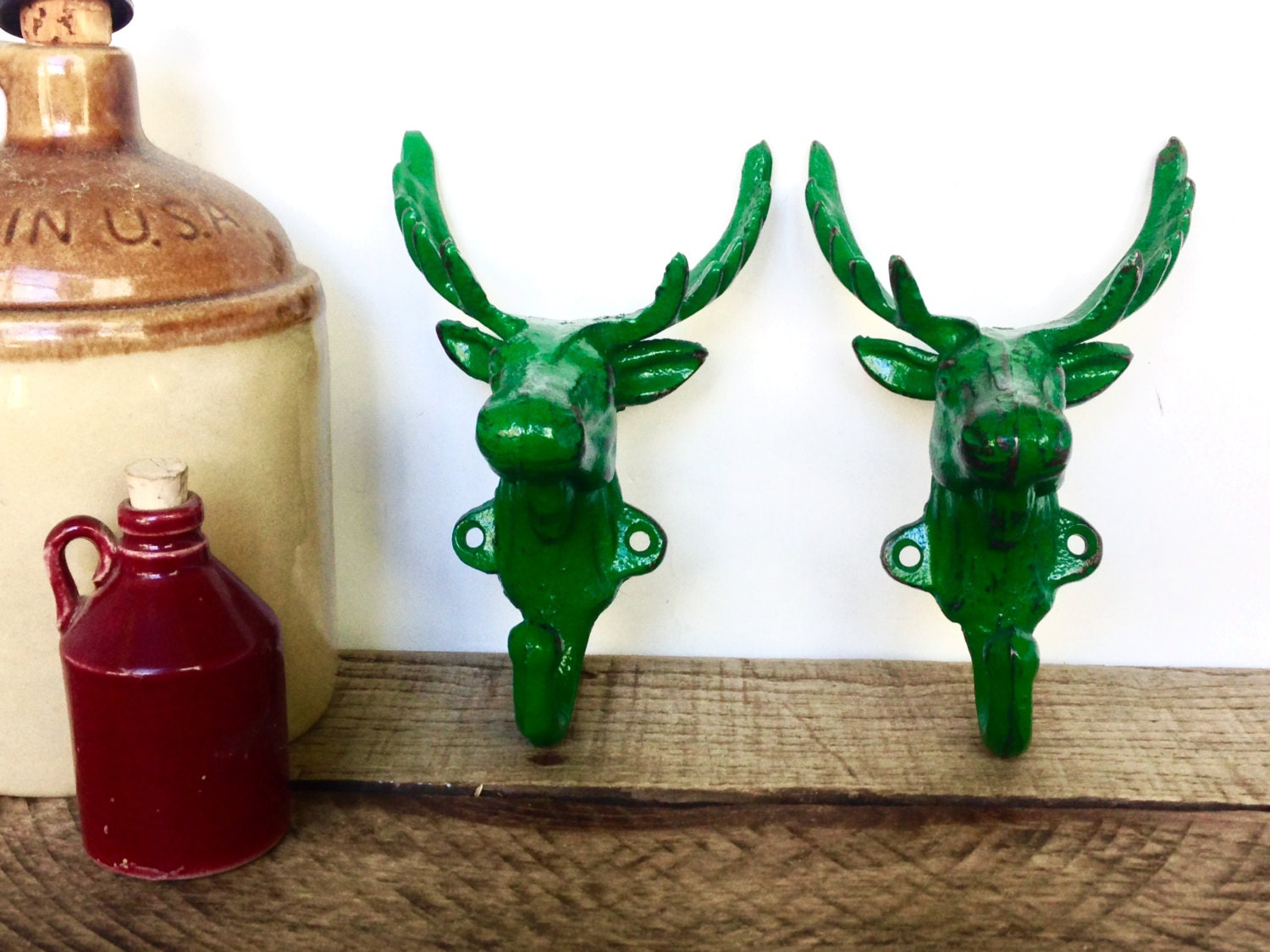 Cast Iron Moose Coat Hooks Animal Wall Hooks Hunting