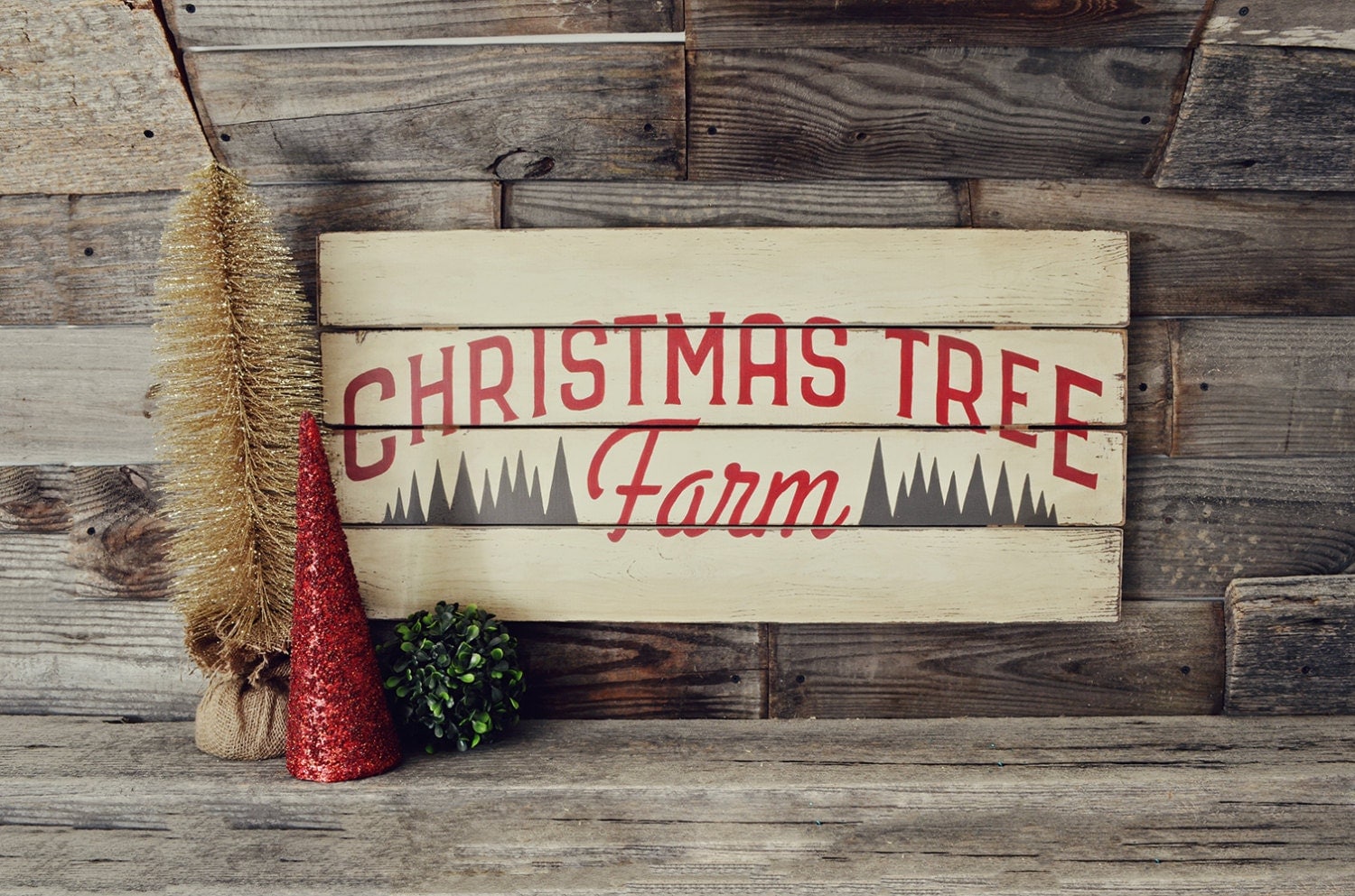 Christmas Tree Farm Rustic Sign Christmas Decor Rustic