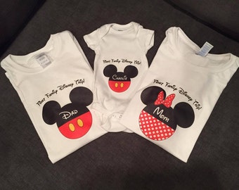 Printable Disney Iron On Transfers for Family Shirts | Digital File | Mickey Mouse and Minnie Mouse