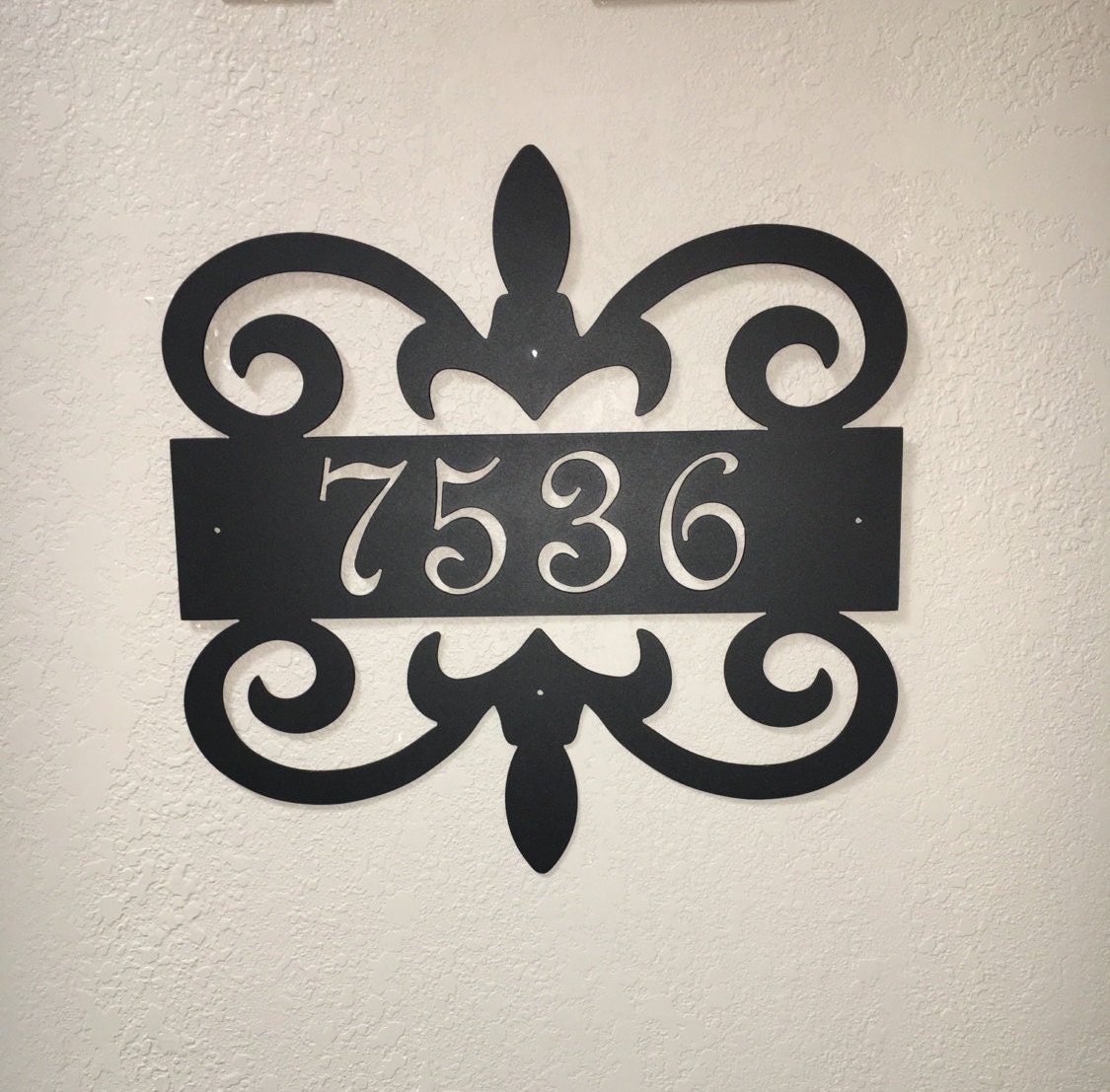 Metal house address sign 5 Garden address sign custom