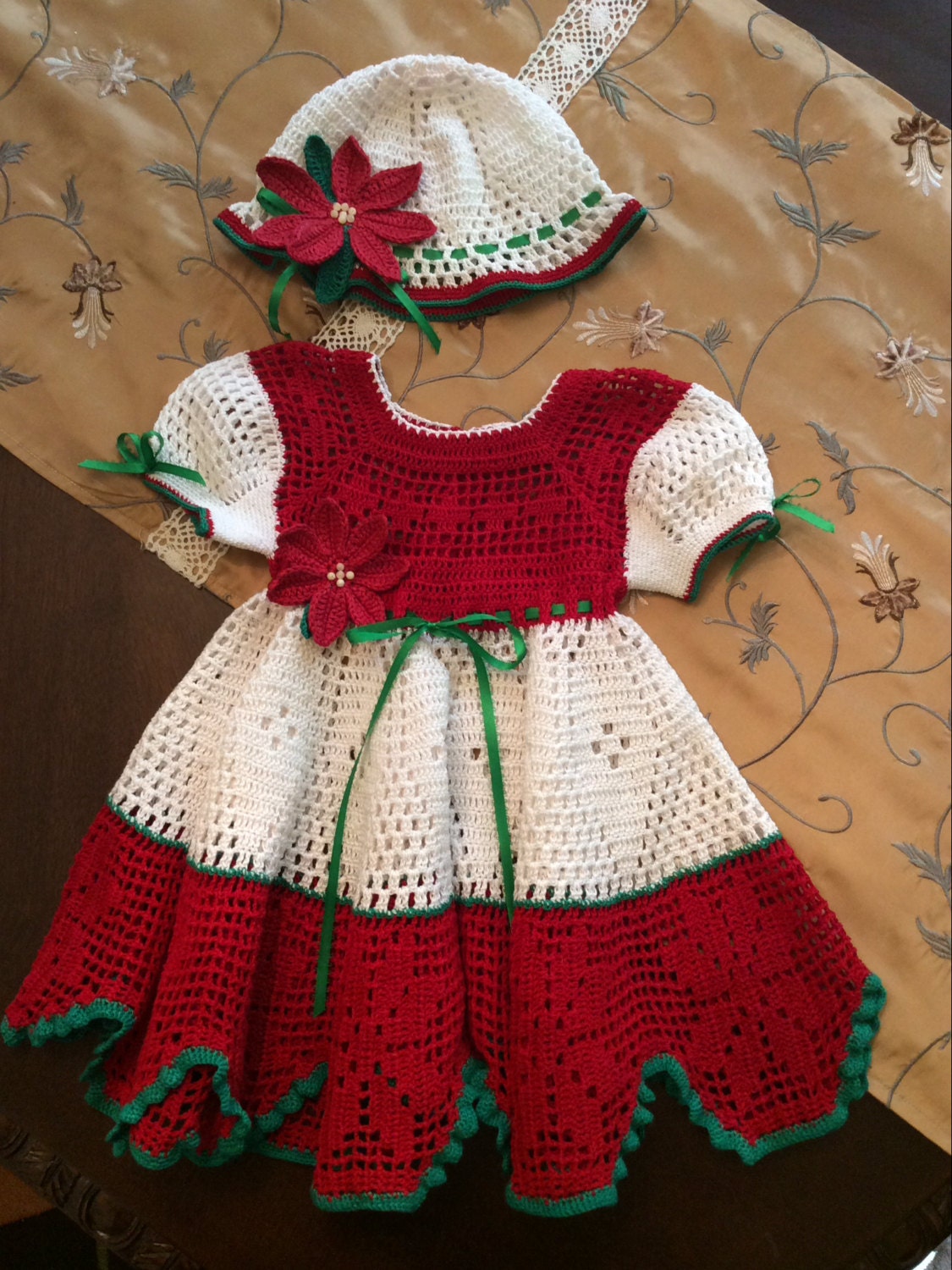 pdf crochet christmas dress pattern special price for 3