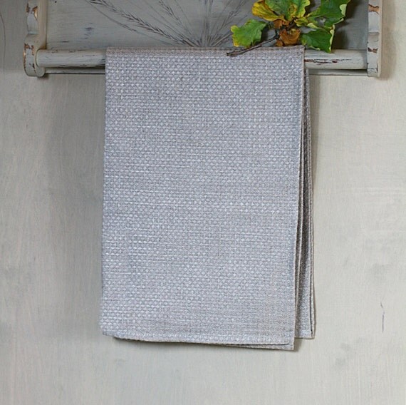 Grey waffle Towel set of 2 face bath towel by ALiusyDecor on Etsy