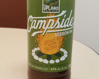 Upland Campside Session IPA - Beer Bottle Candle