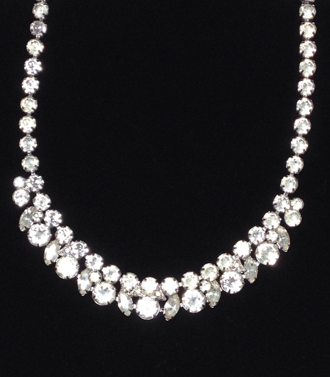 Vintage Eisenberg Ice Rhinestone Necklace