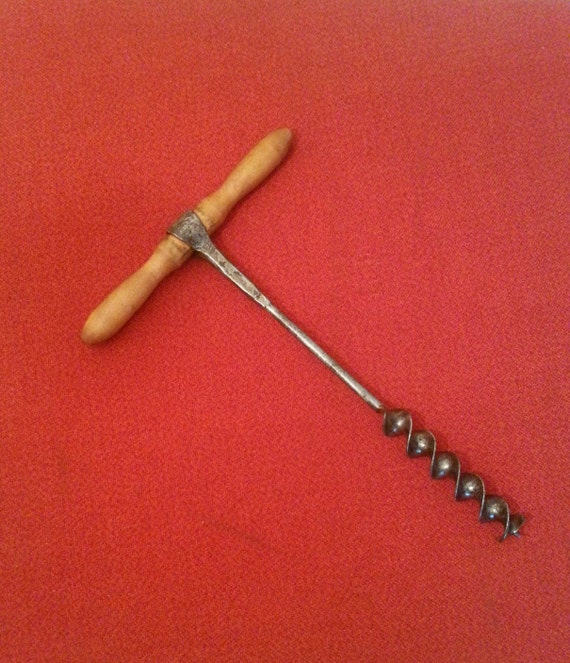 Vintage Hand Drill Auger Antique Auger Hand Made Blacksmith