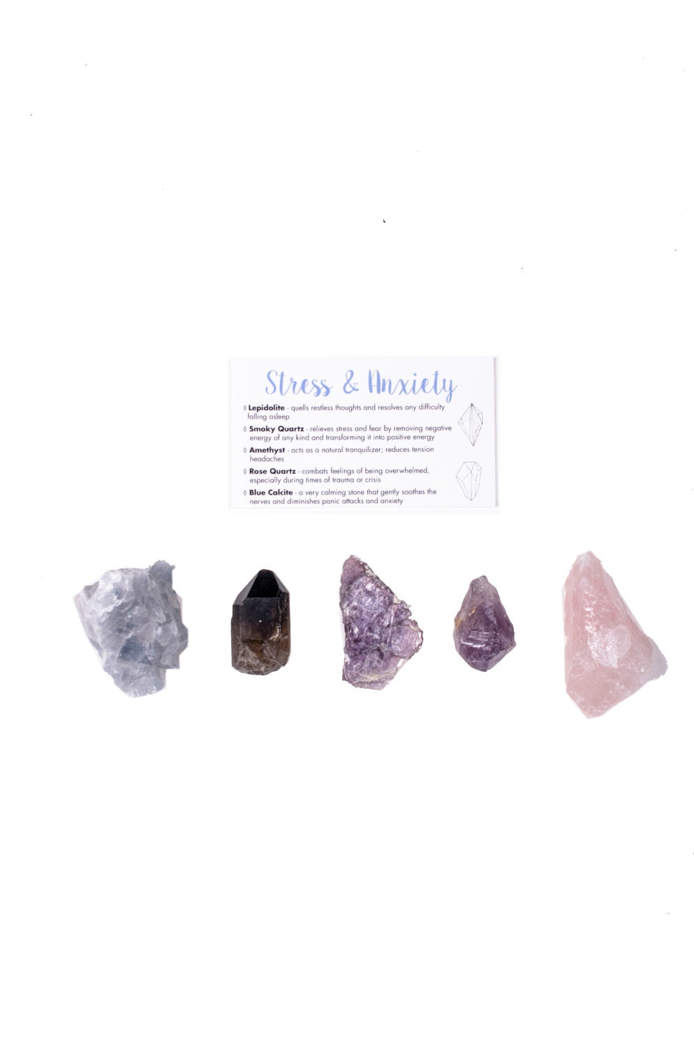 Stress and Anxiety Crystal Set / Healing Crystal Set