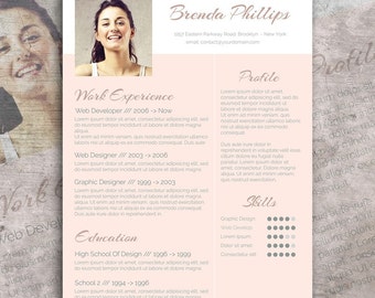 Modern Resume Template Instant Download // Word // CV Template
