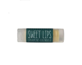 Lip Balm, Organic, Spearmint, Calendula, Sweet Lips