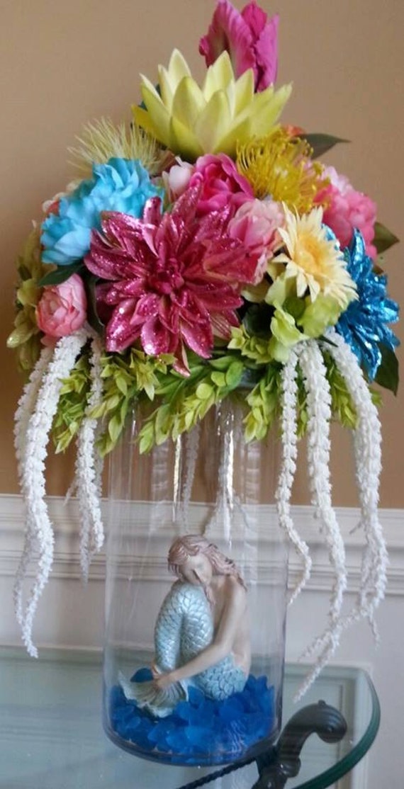 Items similar to Mermaid Floral arrangement on Etsy