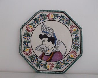 earthenware Henriot - Quimper earthenware trivet trivet