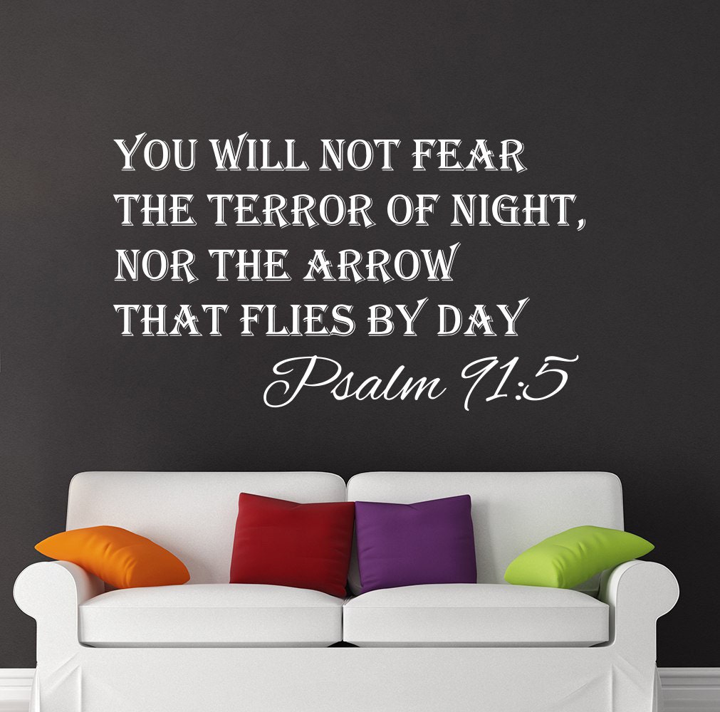 Wall Decal Quote Bible Verse Vinyl Sticker Decals Quotes Psalm