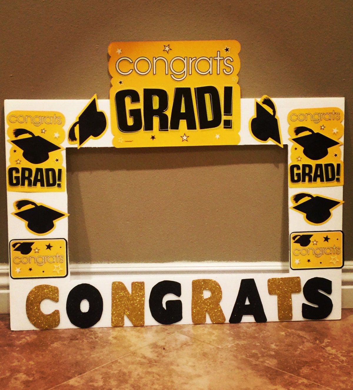 Graduation photo frame graduation photo prop by natashathecreator