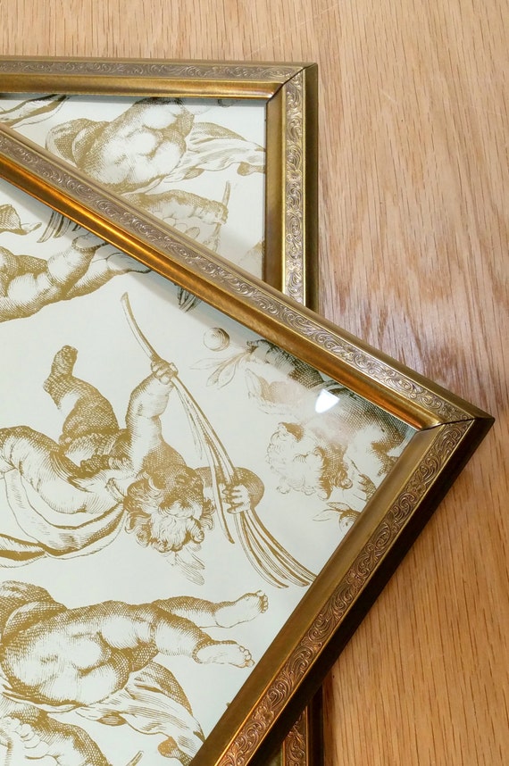 8x10 Metal Picture Frames Two Antiqued Brass Gold by framecottage