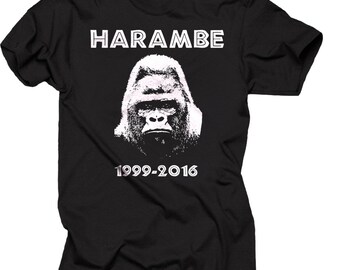 Harambe Gorilla T-shirt RIP Harambe T-shirt