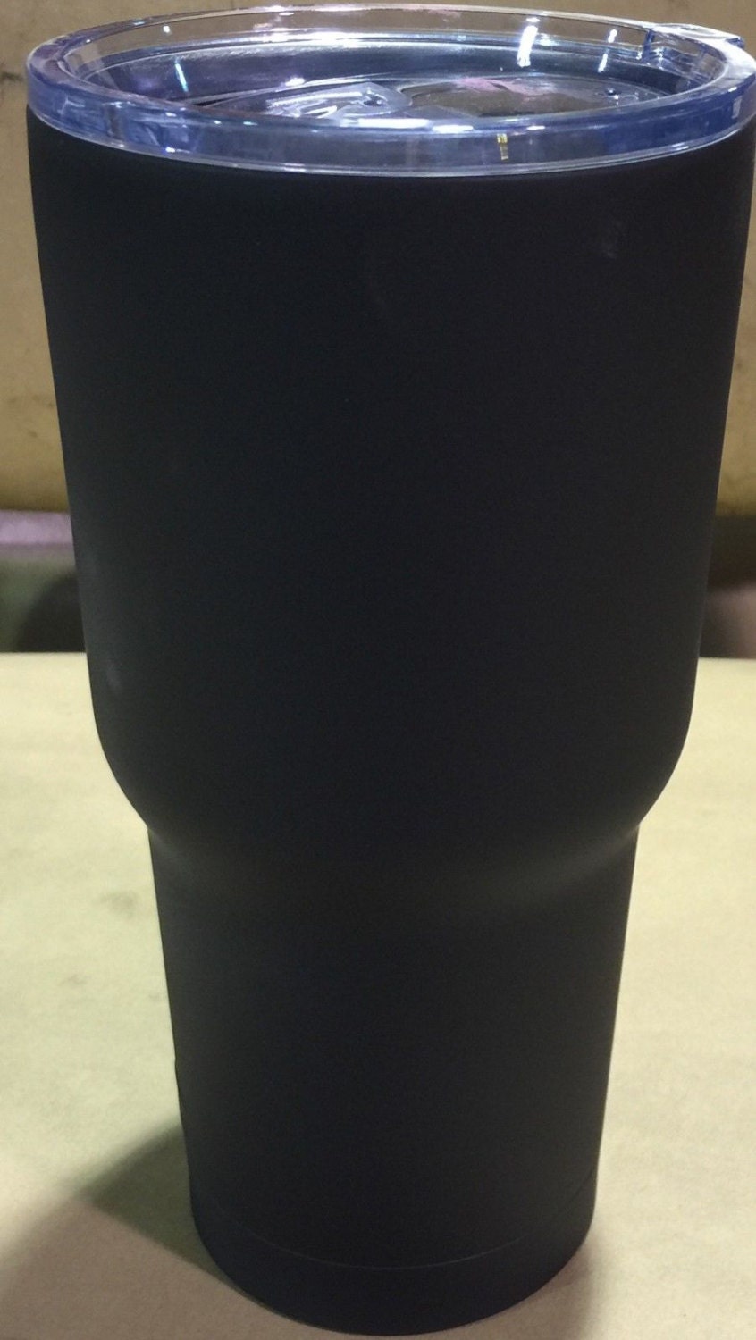 Flat Black 30 oz Custom Powder Coated by CustomCoatedCups on Etsy