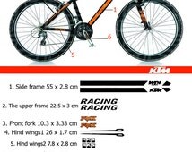 CLISPEED Fahrrad Aufkleber Set - Kratzfester Rahmenschutz Für Mountainbike